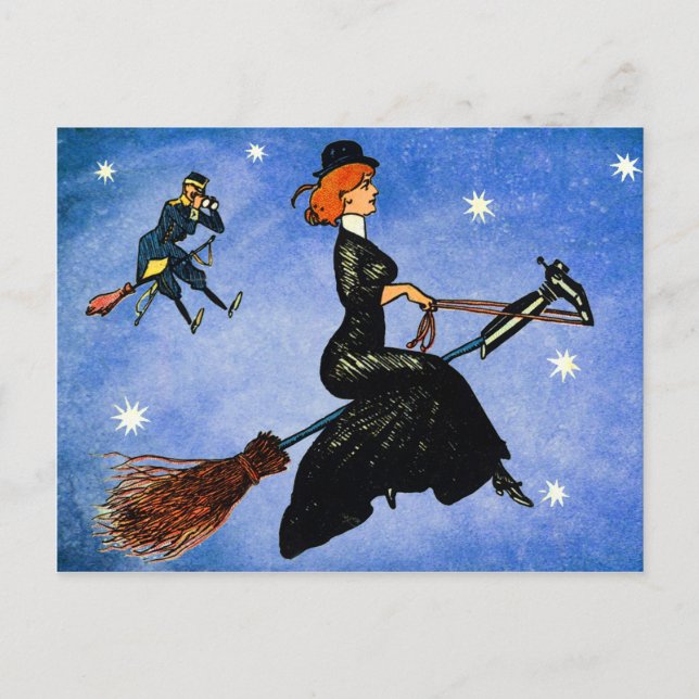 Carte Postale Témoins volants vus à Halloween (Devant)