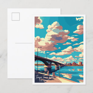 Carte Postale Tempe Town Lake Arizona USA voyage vintage