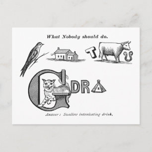 Carte Postale "Temperance Rebus"