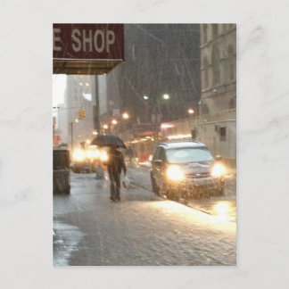 Carte Postale Tempête de neige à New York
