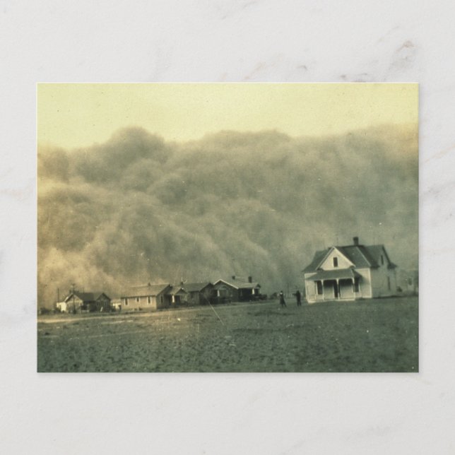 Carte Postale Tempête de poussière du Texas (Devant)