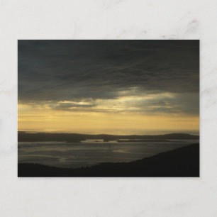 Carte Postale Tempête du lever du soleil de la montagne Acadia C
