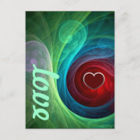 Tempête rouge Floral Art moderne Abstrait Amour Mo