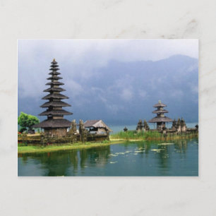 Carte Postale temple bali indonésie