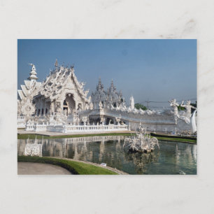 Carte Postale Temple blanc Wat Rong Khun, Chiang Rai, Thaïlande