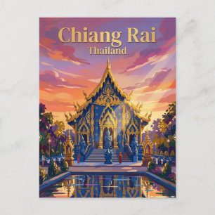 Carte Postale Temple Bleu Thaïlande