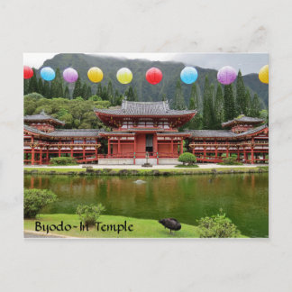 Carte Postale Temple bouddhiste byodo-in Hawaii