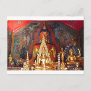 Carte Postale Temple bouddhiste de Chang Mai Thailande Bouddha d