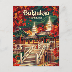 Carte Postale Temple Bulguksa Corée du Sud