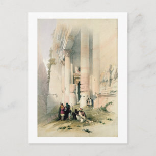Carte Postale Temple called El Khasne, Petra, March 7th 1839, pl