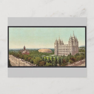 Carte Postale Temple Carré, Salt Lake City classique Photochrom