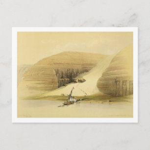 Carte Postale Temple d'Abou Simbel extraite, de "Egypt and Nu
