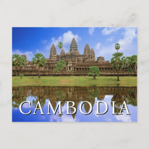 Carte Postale Temple d'Angkor Vat Kampuchea, Cambodge Merci