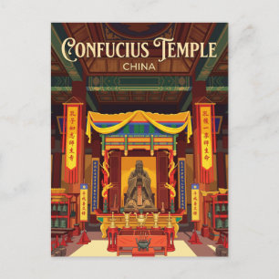 Carte Postale Temple de Confucius Salle Dacheng Chine