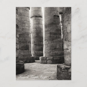 Carte Postale Temple de Karnak, Hiéroglyphes, Egypte ancienne