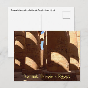Carte Postale Temple de Karnak - Louxor, Égypte