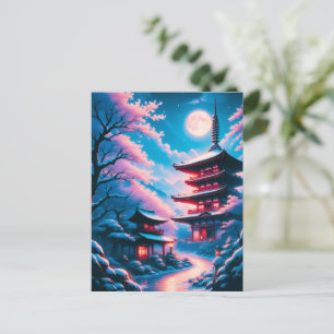 Carte Postale Temple de la Neige et des Fleurs (Yukizakura no Te