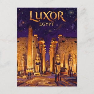 Carte Postale Temple de Louxor Égypte