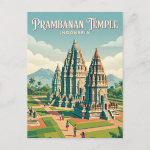 Carte Postale Temple de Prambanan Indonésie