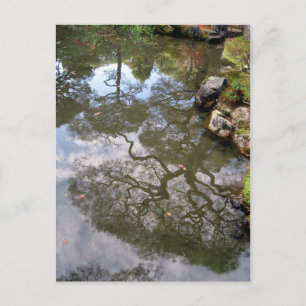 Carte Postale Temple de zen de Réflexions-un au Japon