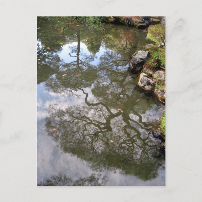 Carte Postale Temple de zen de Réflexions-un au Japon (Devant)