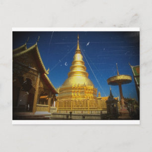 Carte Postale temple doi suthep à chiangmai