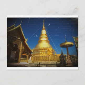 Carte Postale temple doi suthep à chiangmai