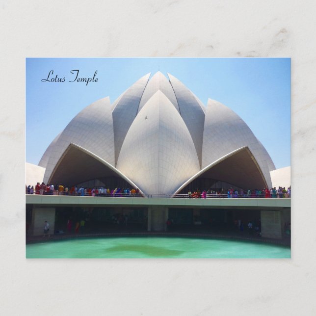 Carte Postale temple du lotus (Devant)