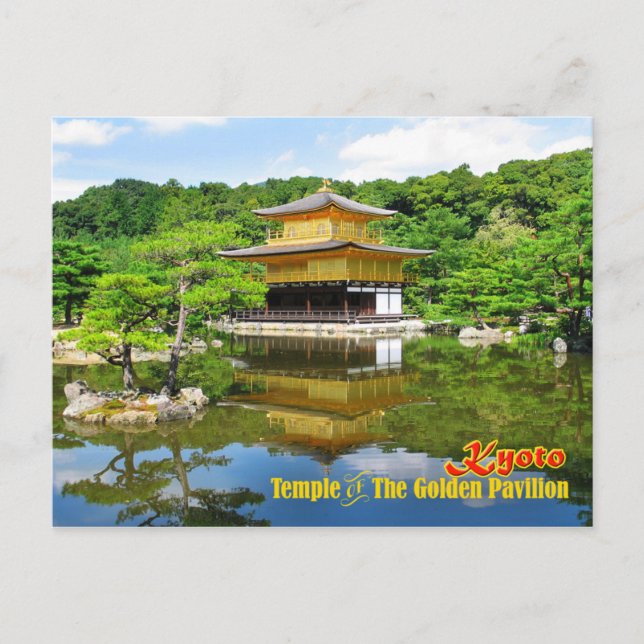 Carte Postale Temple du Pavillon d'or, Kyoto, Japon (Devant)