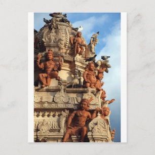 Carte Postale Temple hindou gopuram Batu Caves Malaisie