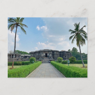 Carte Postale Temple Hoysaleshwara à Halebeedu, Karnataka, Inde