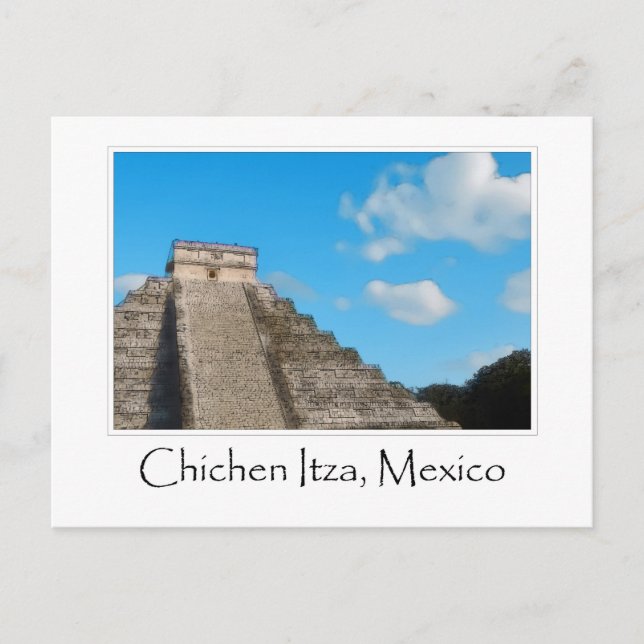 Carte Postale Temple maya de Chichen Itza au Mexique (Devant)