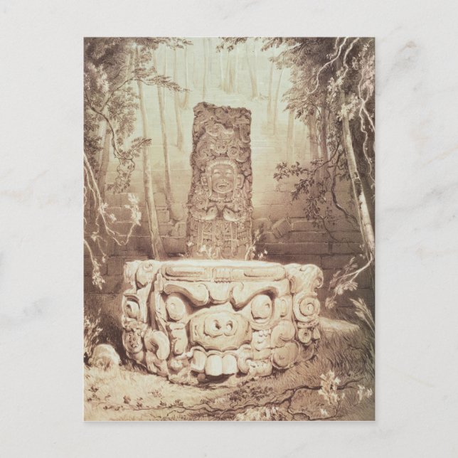 Carte Postale Temple maya, Honduras (Devant)