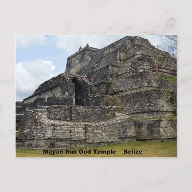 Carte Postale Temple Mayan Sun God, Belize (Devant)
