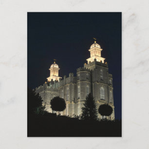 Carte Postale Temple Mormon LDS Logan,  Utah