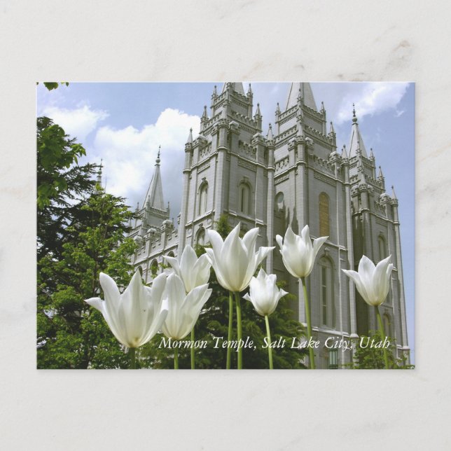Carte Postale Temple Mormon, Salt Lake City, Utah (Devant)