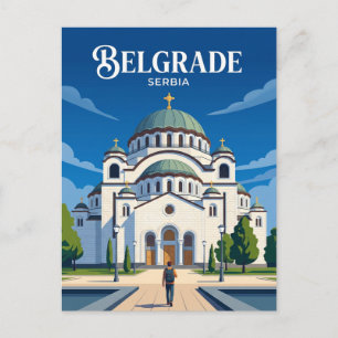 Carte Postale Temple Saint-Sava Serbie