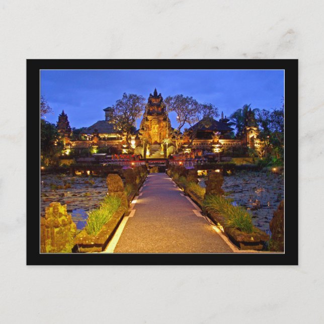 Carte postale Temple Saraswati, Ubud Bali Indonési (Devant)