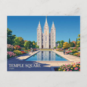 Carte Postale Temple Square États-Unis