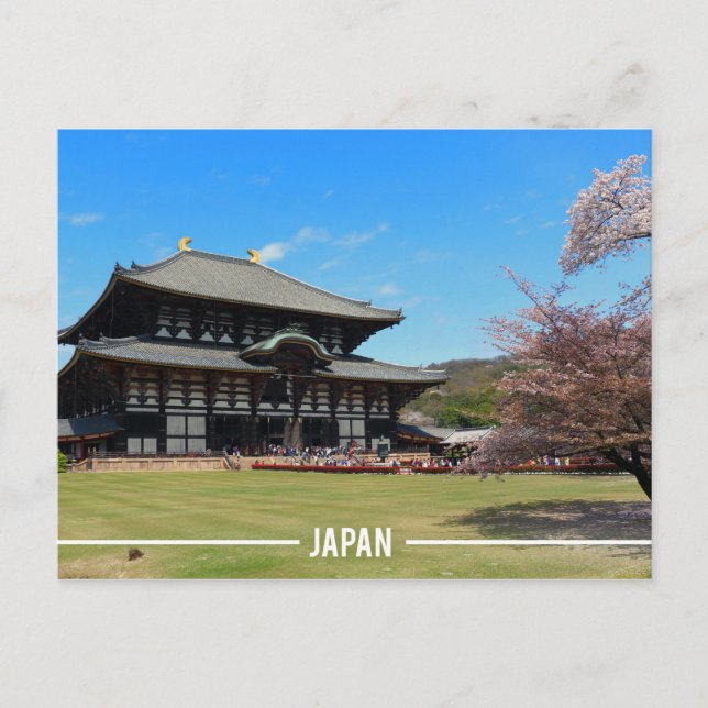 Carte Postale Temple Tōdai-ji à Nara, Japon (Devant)