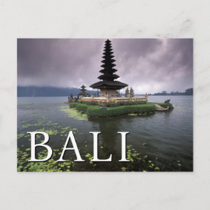 Carte Postale Temple Ulun Danu Bali, Indonésie Merci