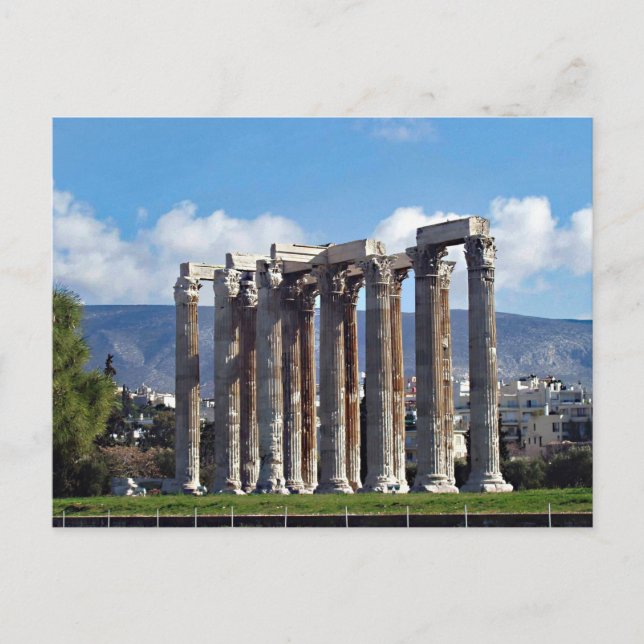 Carte postale Temple Zeus Olympien (Devant)
