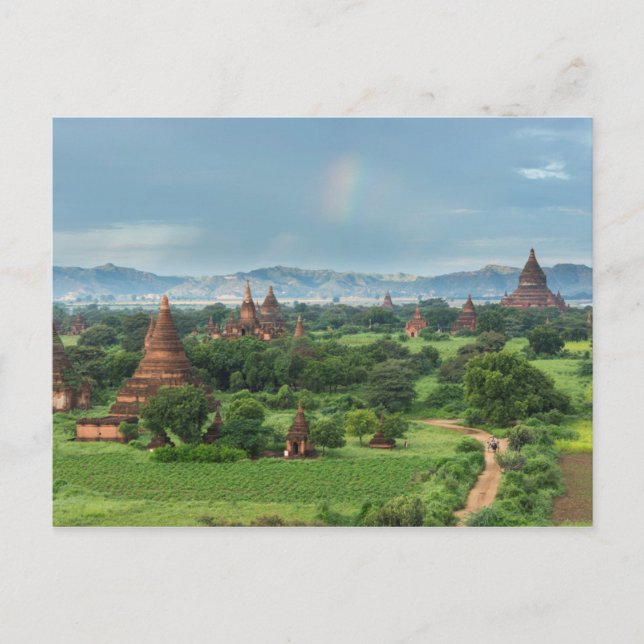 Carte Postale Temples à Bagan, Myanmar (Devant)