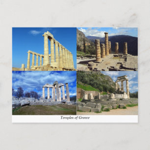 Carte Postale Temples antiques de Grèce