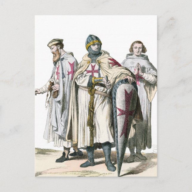 Carte Postale Templier des Chevaliers (Devant)