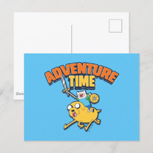 Carte Postale Temps d'aventure   Finn Riding Jake