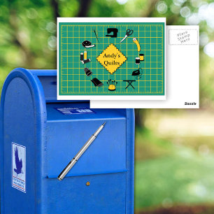 Carte Postale Temps de courtepointe Personnalisez le Étiquette