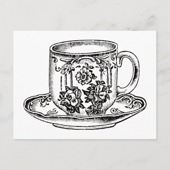Carte postale - Temps pour le thé (Devant)
