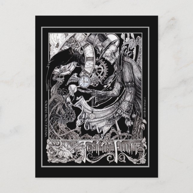 Carte Postale Tempus Fugit (Devant)