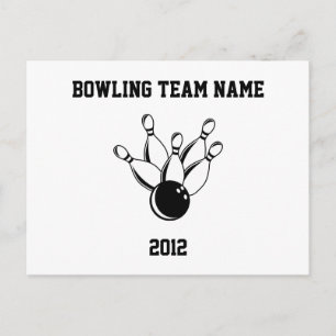 Carte Postale Ten Pin Bowling, Bowling Team Name, 2012
